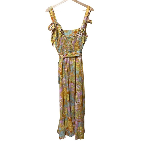 EUC - Show Me Your Mumu - Claire Midi Dress - Size L - Groovy Blooms - Picture 4 of 5